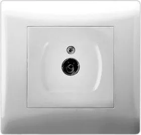 V01-11-T11-S (Розетка 1-мест. TV (бел), в сб. Magenta)