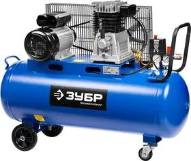 ЗКПМ-440-100-Р-2.2, Компрессор воздушный ременной, 440 л/мин, 100 л, 2200 Вт, ЗУБР
