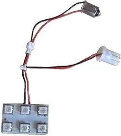 TLS-SMD-6AUTO-UBC, Светодиодная сборка синяя, 6 светодиодов, 12V 470нМ (OBSOLETE)