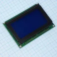 WG12864B-TML-T#N, ЖКИ графич, 128х64, подсв. Бел, инд. Синий, Negative,12 ocl