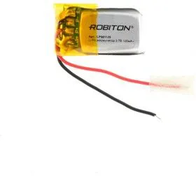 LP601120, Аккумулятор литий-полимерный (Li-Pol) 100мАч 3.7В, с защитой