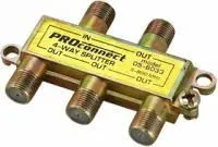 05-6033, ДЕЛИТЕЛЬ ТВ х 4 под F разъём 5-900 МГц