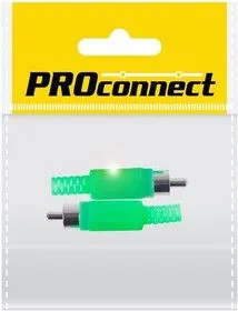 14-0406-8, Разъём аудио, RCA пайка, зелёный, (2шт.) (пакет)