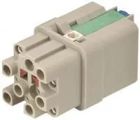 09120123103, Разъем для тяжелых условий, Han-Quick Lock, Han Q Series, Insert, 12 Contacts, 3A, Гнездо