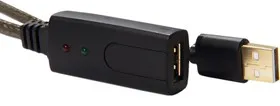 GCR-UEC3M2-BD2S-10.0m, Удлинитель активный USB 2.0, AM / AF, 28 / 24 AWG экран, морозостойкий, 10м