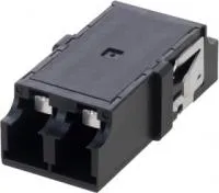 FOA-804-BLK, LC INTERNAL SHUTTER COUPLER, DUPLEX, NO FLANGE, BLACK 97AC8788