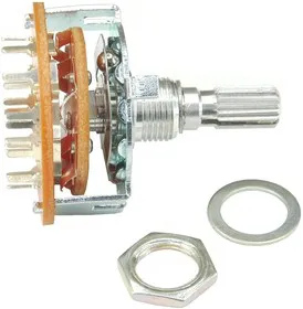 RS003-3-4-P-15-KQ, Переключатель галетный 15KQ (SR25P-3-4-P-1)