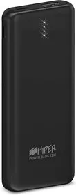 PSL8000 BLACK, Аккумулятор HIPER Внешний аккумулятор HIPER PSL8000 Li-Pol 8000 mAh 2.4A 1xUSB 1xType-C черный