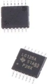 SN74LVC125APWR, Буфер / драйвер линии, неинвертирующий, 3 состояния, 4 элемента, 1 вход, 1.65В до 3.6 [TSSOP-14]