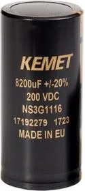 ALF20C103EC063, Электролитический конденсатор, 10000 мкФ, 63 В, ALF20 Series, 18000 часов при 85C, 20%