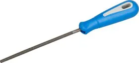 1651-15-2, Напильник ЗУБР ПРОФЕССИОНАЛ круглый, двухкомпонентная рукоятка, № 2, 150мм