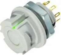 09-0774-400-08, Круглый разъем, 770 Series, Гнездо с Монтажом в Панель, 8 контакт(-ов), Гнездо под Пайку