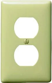 NP8I, WALL PLATE, 1 GANG, 1 DUPLEX, IVORY
