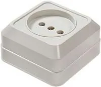 Розетка 1-м BOLLETO накл. 7022 бел. ASD / IN HOME 4680005959785