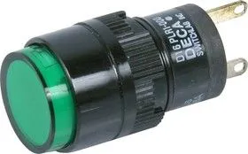 D16PLR1-000CG, Индикатор, Incandescent подсветка 28V AC/DC 40mA