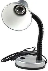 Светильник KD-301 настол. база 230В 60Вт ЛОН E27 серебр. Camelion 10992