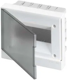 Бокс в нишу Basic E 8М сер. прозр. дверь (с клемм) ABB 1SZR004002A1203