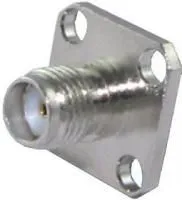 HYR-1110 (GSA-1110) (SMA-7814), Разъем SMA, гнездо, фланец 4 отверстия (Panel jack)