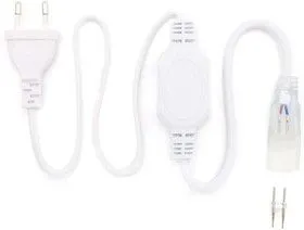 03-56 Шнур питания для одноцветного двустороннего светодиодного неона (8.5*18.5мм) арт. 10-76/77/78/79/80, 220В, IP65, 800 мм.