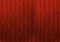 235-122, Гирлянда Светодиодный Дождь 2х1,5м, постоянное свечение, черный провод, 230 В, диоды КРАСНЫЕ, 360