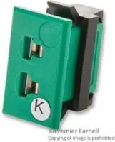 IM-K-FF (IEC), Разъем термопары, гнездо, типа K, IEC, миниатюрный, монтаж в панель