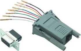 REC098F, ADAPTER, DB-9 FEMALE RJ45 JACK