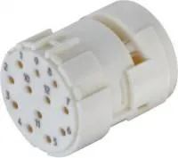 09151123101, Вставка круглого разъема, Han M23 Series, 12 контакт(-ов), Гнездо, Обжим