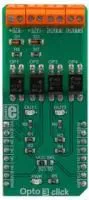 MIKROE-3319, Add-On Board, Opto 3 Click Board, 4 x Solid State Relays, Optically Isolated, MikroBUS