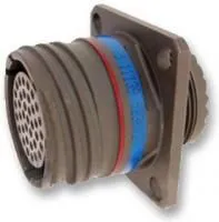 D38999/20FD35PB-LC, Круглый разъем, MIL-DTL-38999 Серия III, Настенное Гнездо, 37 контакт(-ов)