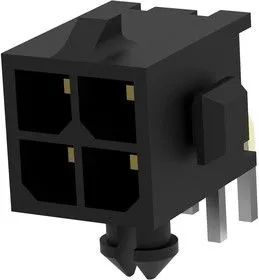 3-794620-4, Прямоугольный разъем, Micro MATE-N-LOK Series, 4 контакт(-ов), Штыревой Разъем, 3 мм