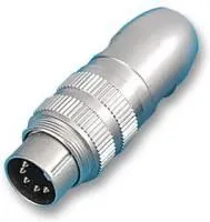 0332 08, Круглый разъем, Серия 3, Штекер на Кабель, 8 контакт(-ов), Контакт под Пайку, С Резьбой