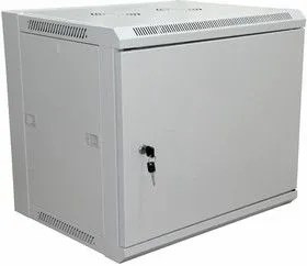 04-2230, 19 Настенный шкаф 6U 600600370 мм (ШxГxВ) - передняя дверь металл, боковые стенки съемные