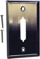 SPC15201, WALL PLATE, STAINLESS STEEL, 1 MODULE