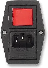 BVB01/Z0000/11, Разъем ввода питания, Серия POLYSNAP, Штекер, 250 В AC, 10 А, Монтаж в Панель, Быстрое Соединение