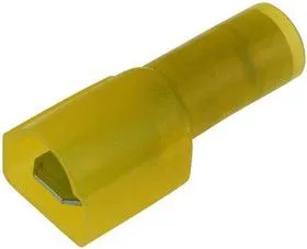 19001-0010, MALE DISCONNECT, 6.35MM, 12-10AWG, YEL
