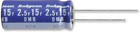 2.5DMB3R3M8X20, Суперконденсатор, двухслойный, 3.3 Ф, 2.5 В, Радиальные Выводы, Серия DMB, 20%, 3.5 мм