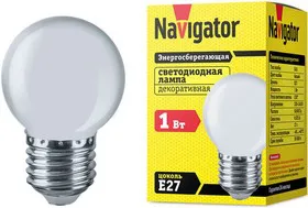 Лампа светодиодная 61 243 NLL-G45-1-230-W-E27 Navigator 61243