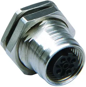 1200840033, Разъем Кабеля, Ultra-Lock 120084 Series, M12, Female, 8 Positions, Гнездо на Печатную Плату