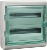 Бокс ОП Kaedra 36мод. (2 ряда по 18мод.) сер. с прозр. дверью IP65 SchE 13984