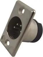 703-0400, Аудио разъем XLR, 4 контакт(-ов), Штекер, Монтаж в Панель, Контакты с Покрытием из Серебра