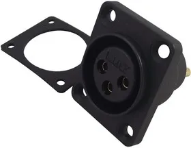 CP30070, Аудио разъем XLR, герметичный, 3 контакт(-ов), Гнездо, Монтаж в Панель
