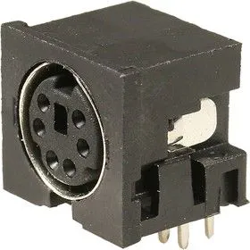 64000-6, MDN-6FR разъем MiniDIN гнездо на плату (аналог AF-3230)