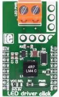 MIKROE-2676, Дополнительная плата, плата LED Driver Click, mikroBUS разъем