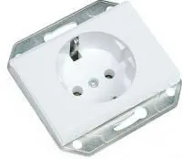 SV-54400-B, Розетка одинарная, без заземления, слоновая кость 16 А/~250 В