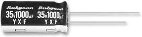 100YXF10MEFC6.3X11, Электролитический конденсатор, миниатюрный, 10 мкФ, 100 В, Серия YXF, 20%, Радиальные Выводы
