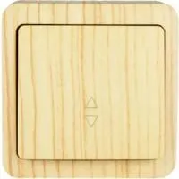 Выключатель 1-кл. ОП VIOLA проходной 10А IP20 беленый дуб LEZARD 751-5200-105