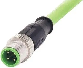 21349200405010, SENSOR CABLE, 4P, M12 PLUG-FREE END, 1M