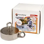 Усиленный поисковый магнит двухсторонний Forceberg F400х2, сила сц. 490 кг