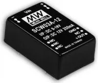 SCW03B-05, DC/DC преобразователь, 3Вт, вход 18-36В, выход 5В/600мА