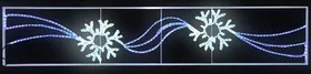 501-360, Фигура световая 2 снежинки размер 250*50см